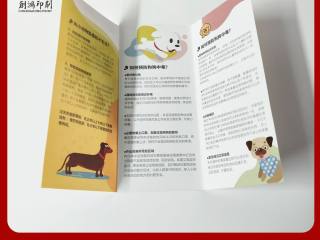宣传单张印刷A4三折页定制海报单页彩印多语言产品说明书订制logo